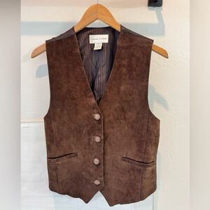 Vintage Casual Corner Suede Vest